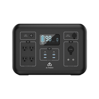 110V 220V 1200W Portable Solar Power Bank With LED Light