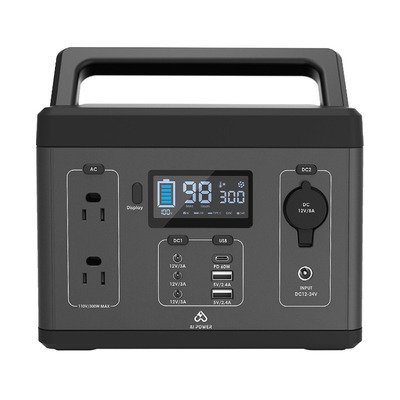 280WH Battery Portable Solar Panel Power Generator 300W
