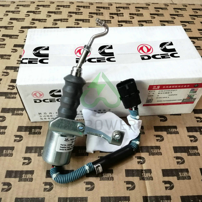 Cummins 6BT Engine Fuel Shut Off Valve Solenoid Diesel Engine Spare Parts 5346202/5346207